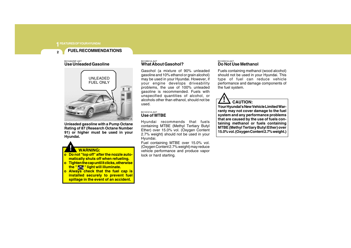 Hyundai 2009 Sonata User Manual | Page 15 / 286