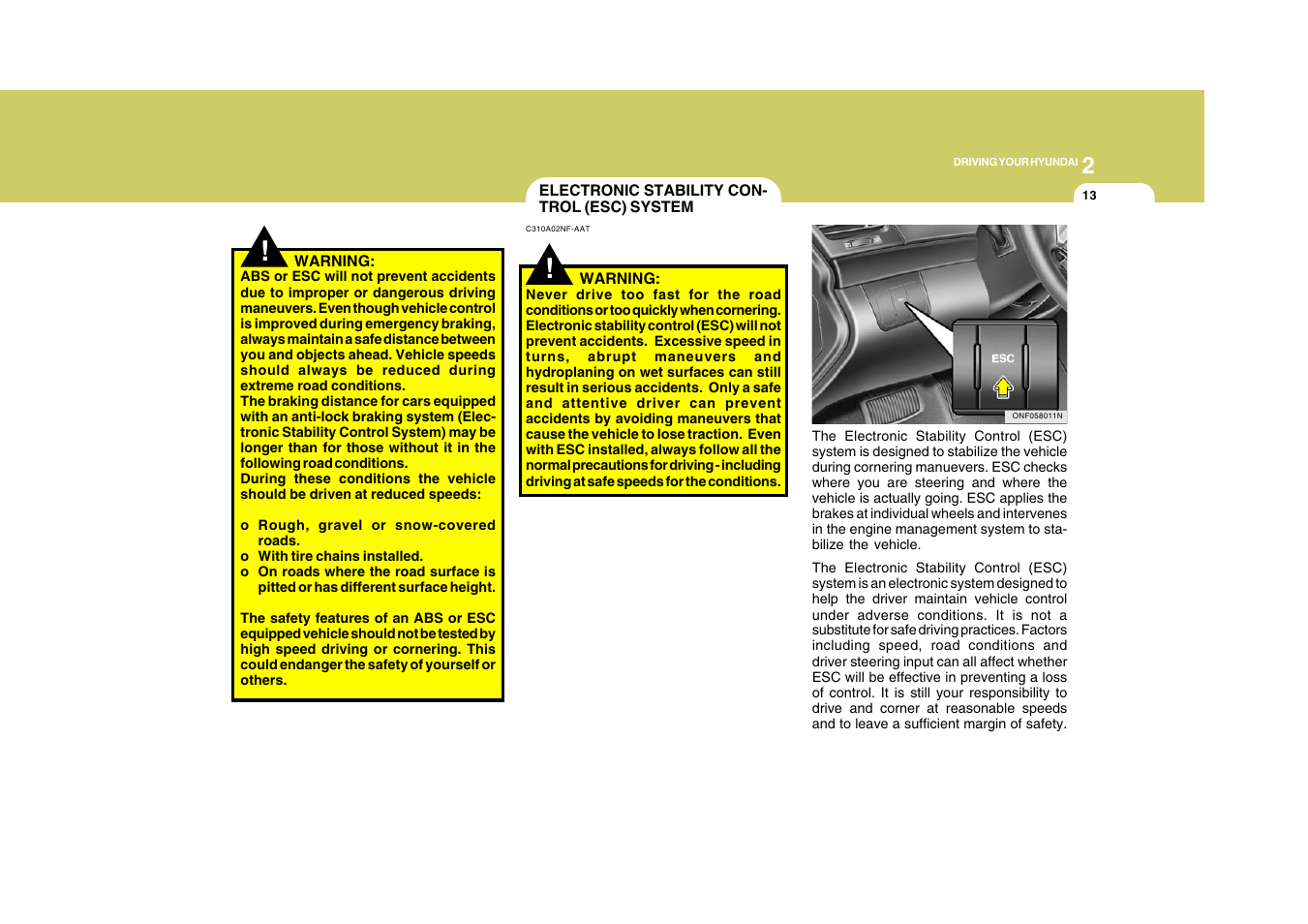 Hyundai 2009 Sonata User Manual | Page 166 / 286