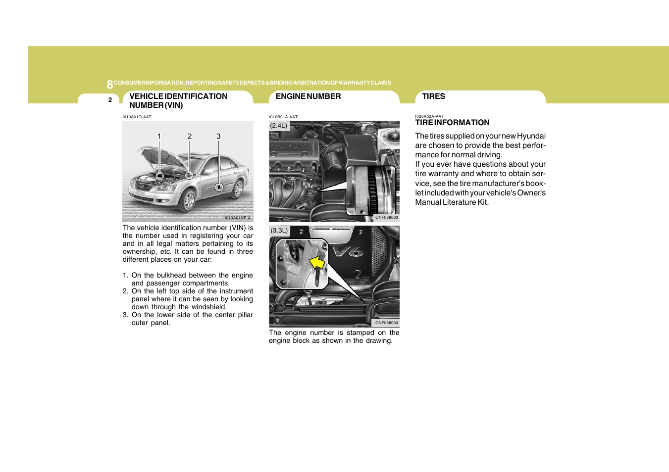 Hyundai 2009 Sonata User Manual | Page 260 / 286