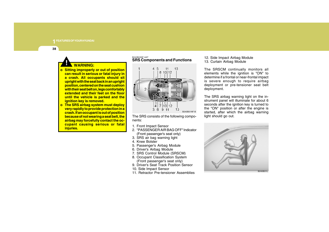 Hyundai 2009 Sonata User Manual | Page 51 / 286