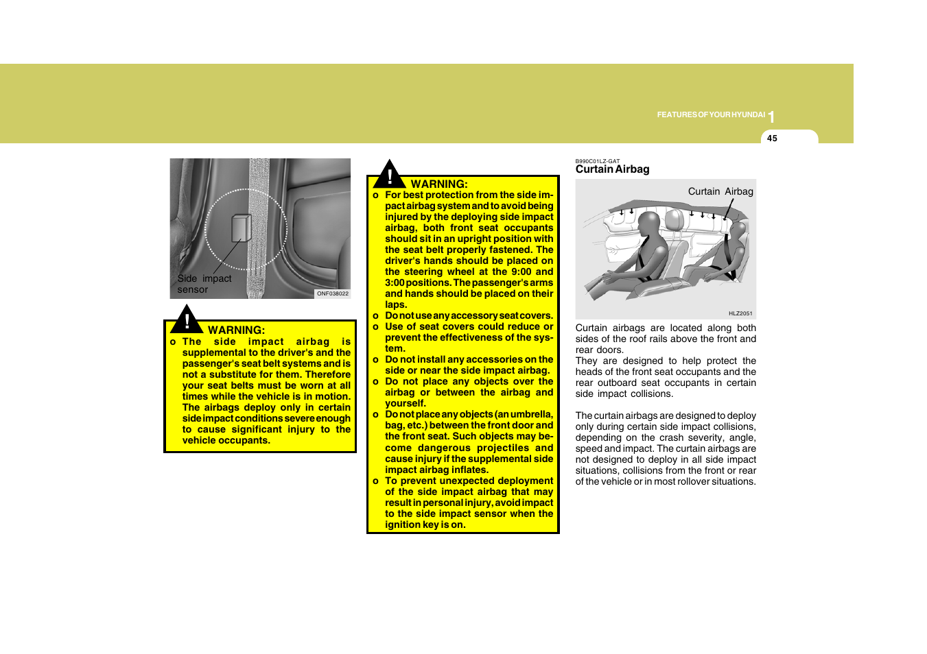 Hyundai 2009 Sonata User Manual | Page 58 / 286