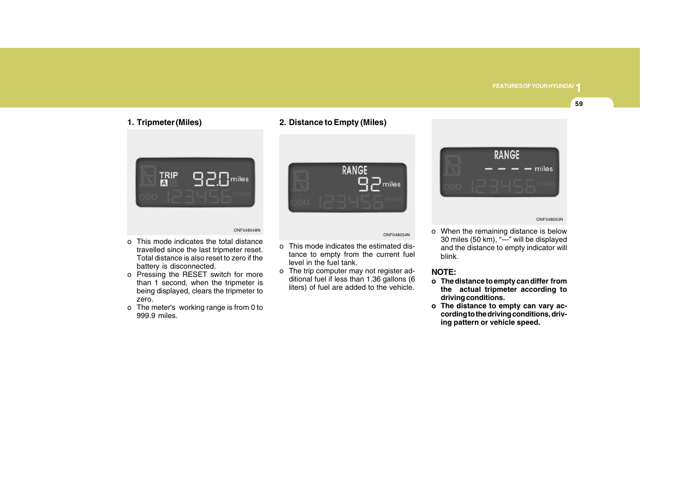 Hyundai 2009 Sonata User Manual | Page 72 / 286