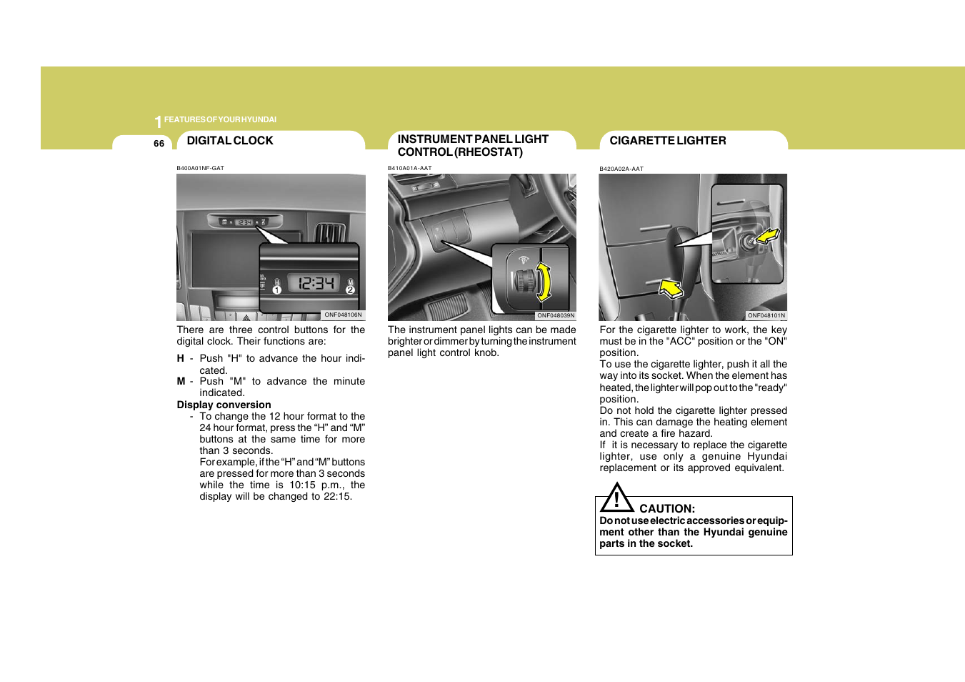 Hyundai 2009 Sonata User Manual | Page 79 / 286