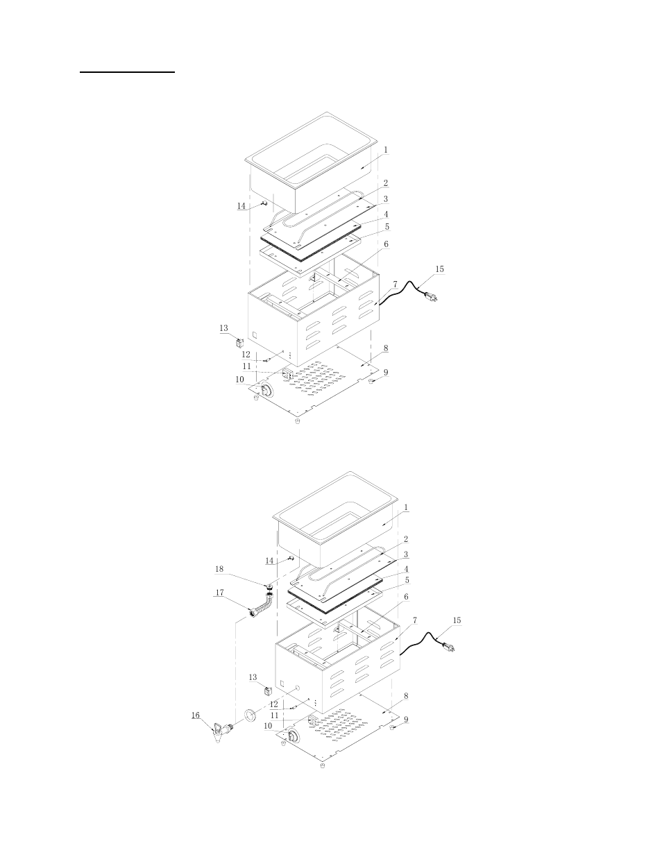 Explosion view | Cecilware FW-25 User Manual | Page 7 / 9