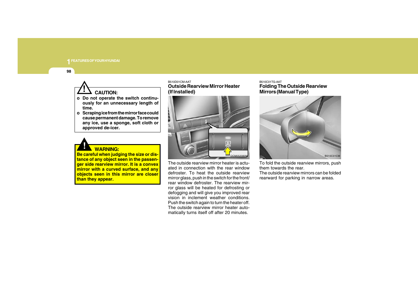 Hyundai 2008 Santa Fe User Manual | Page 110 / 355