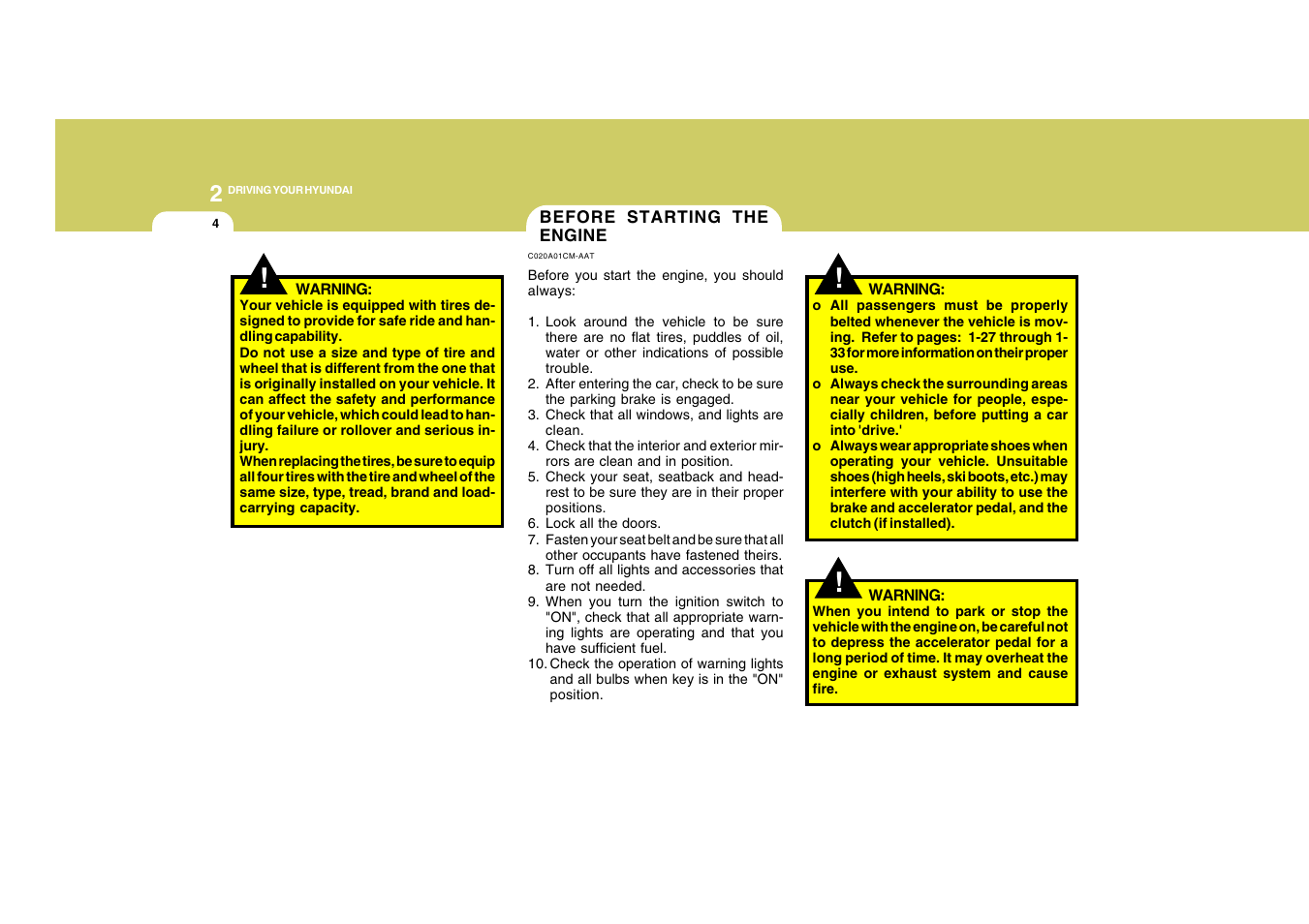 Hyundai 2008 Santa Fe User Manual | Page 215 / 355