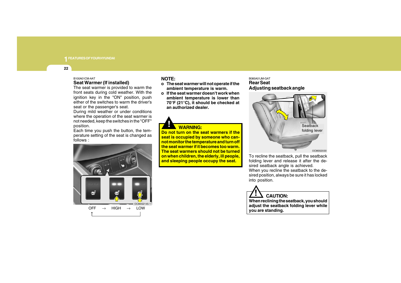 Hyundai 2008 Santa Fe User Manual | Page 34 / 355