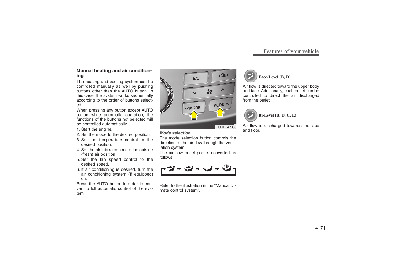 Features of your vehicle | Hyundai 2008 Elantra User Manual | Page 144 / 360