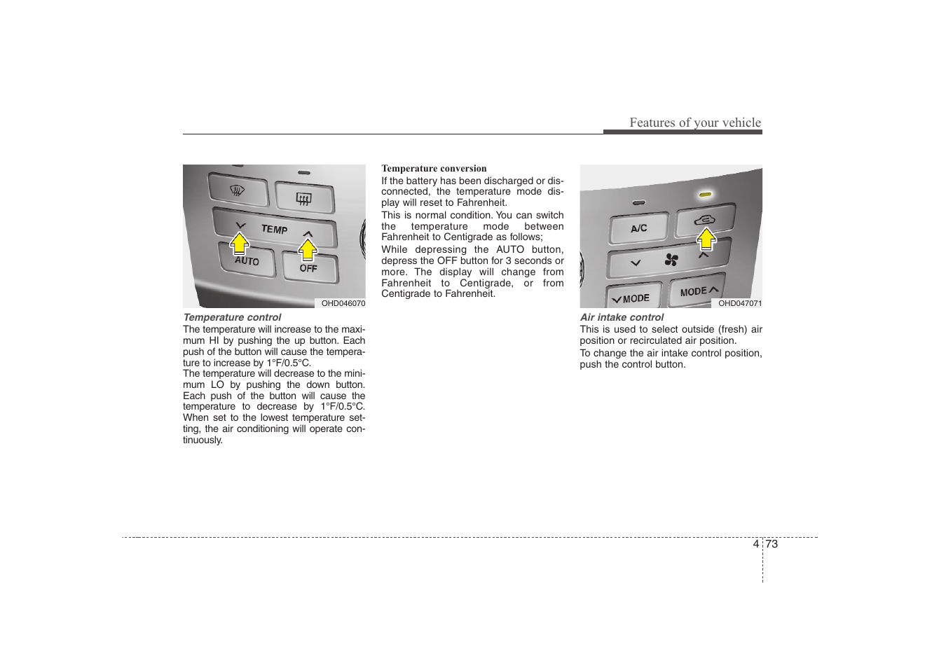 Features of your vehicle | Hyundai 2008 Elantra User Manual | Page 146 / 360