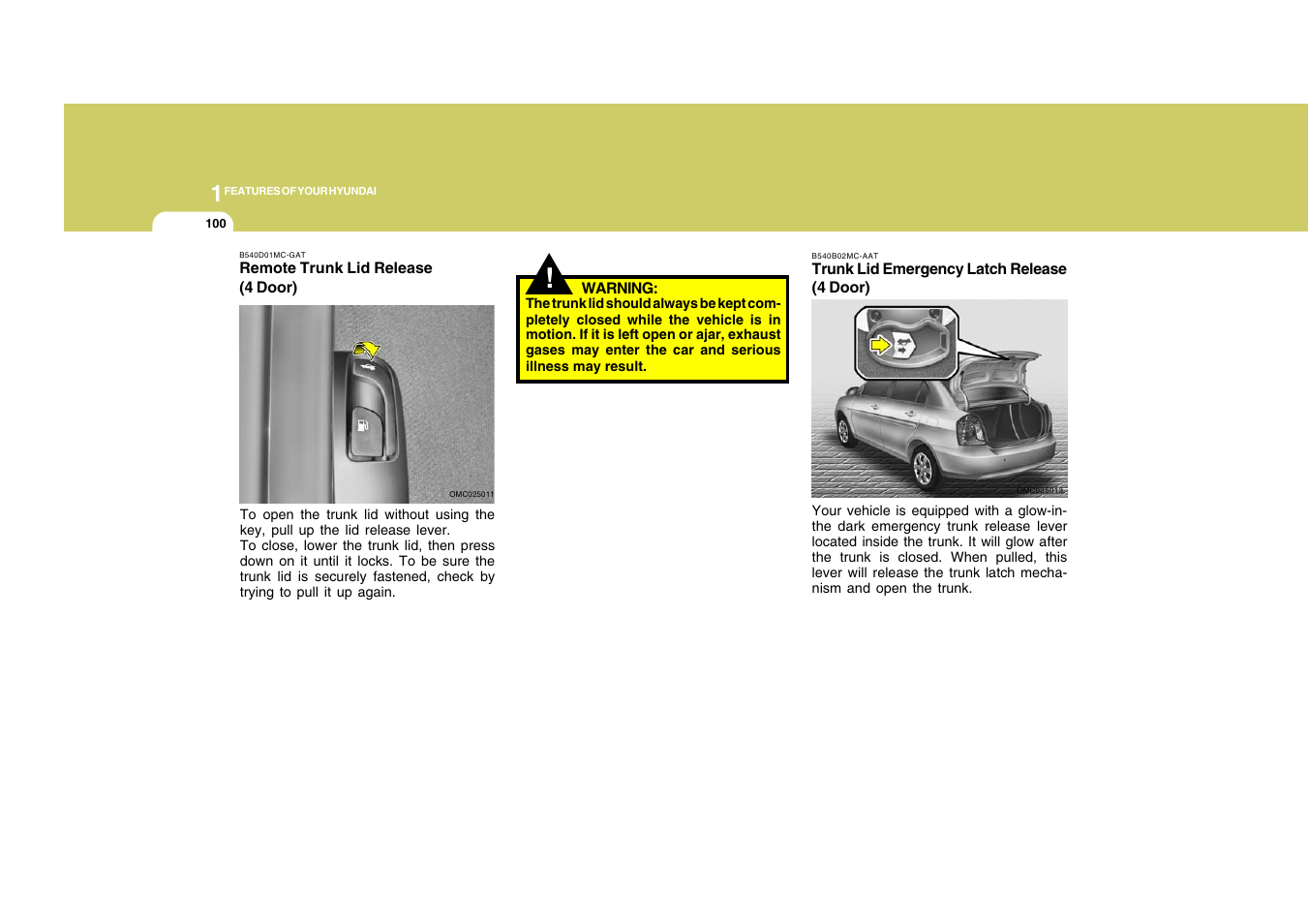 Hyundai 2008 Accent User Manual | Page 112 / 273