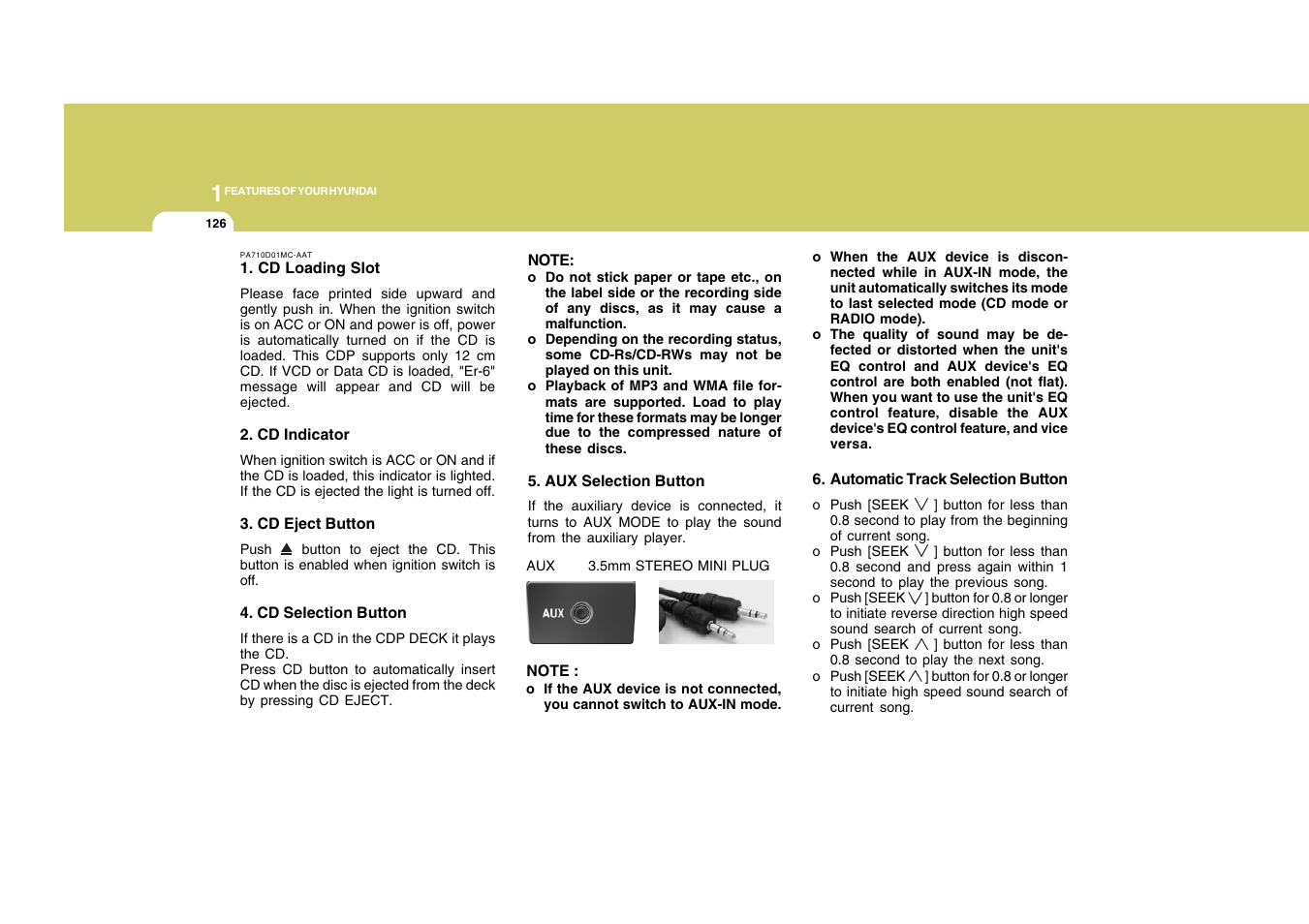 Hyundai 2008 Accent User Manual | Page 138 / 273