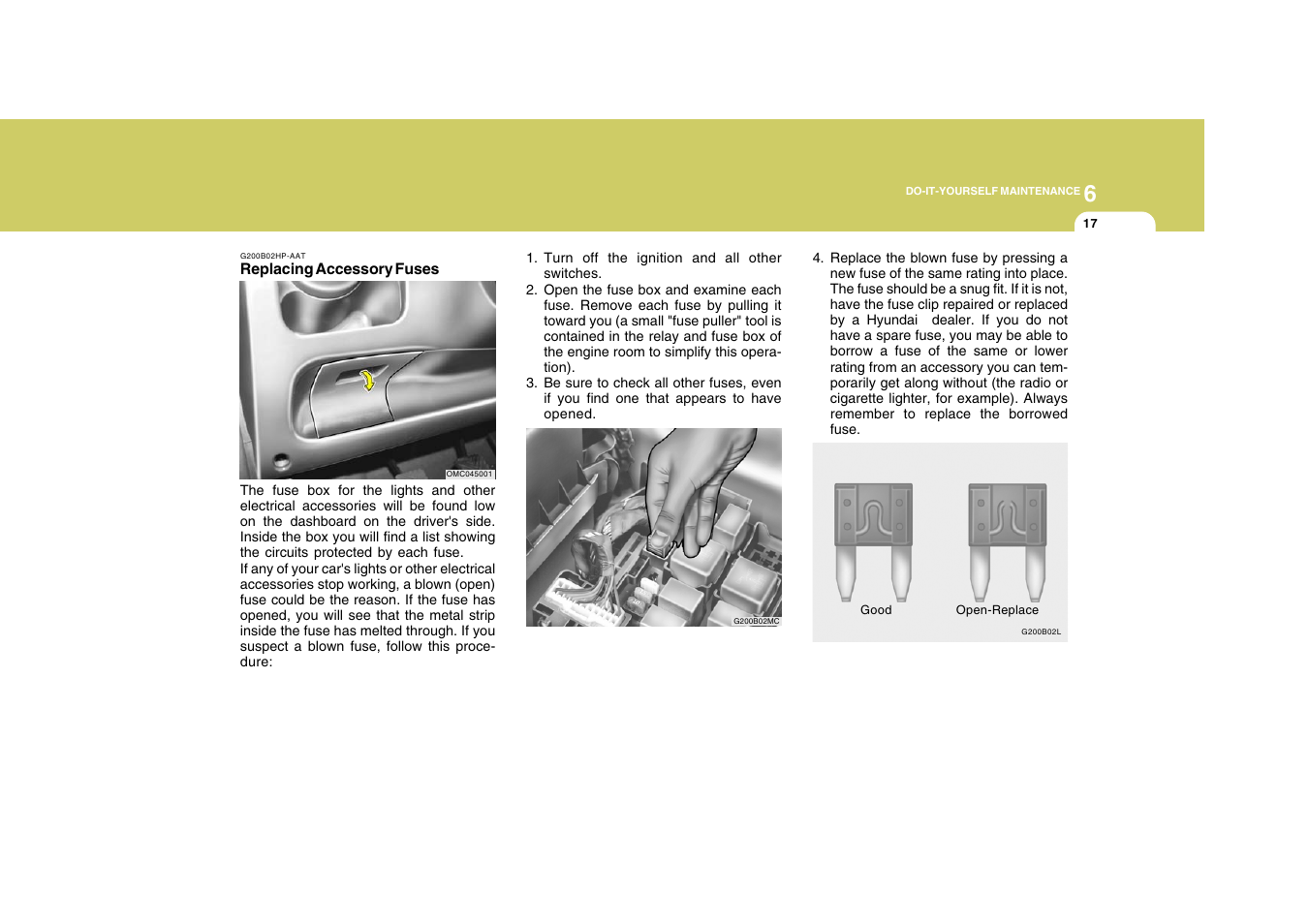 Hyundai 2008 Accent User Manual | Page 226 / 273