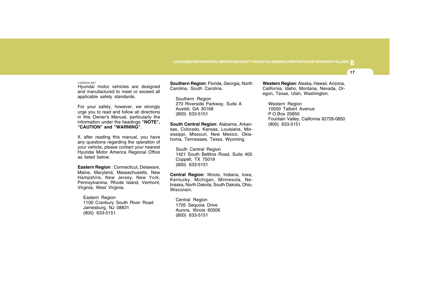 Hyundai 2008 Accent User Manual | Page 260 / 273