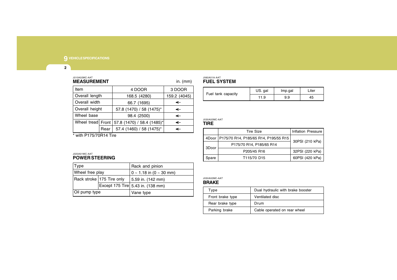 Hyundai 2008 Accent User Manual | Page 263 / 273