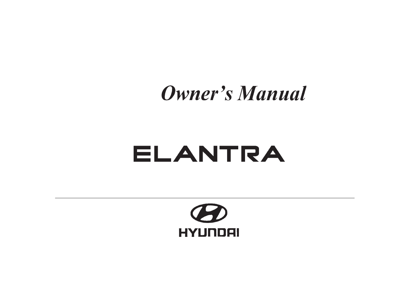 Hyundai 2006 Elantra User Manual | 264 pages