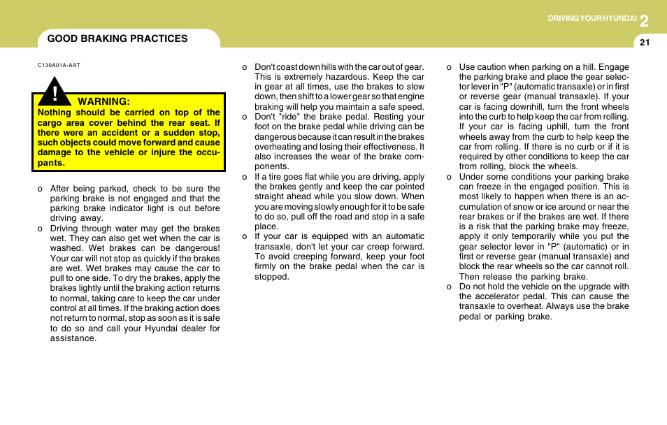 Hyundai 2004 Santa Fe User Manual | Page 158 / 253