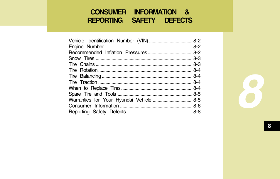 Hyundai 2004 Santa Fe User Manual | Page 234 / 253