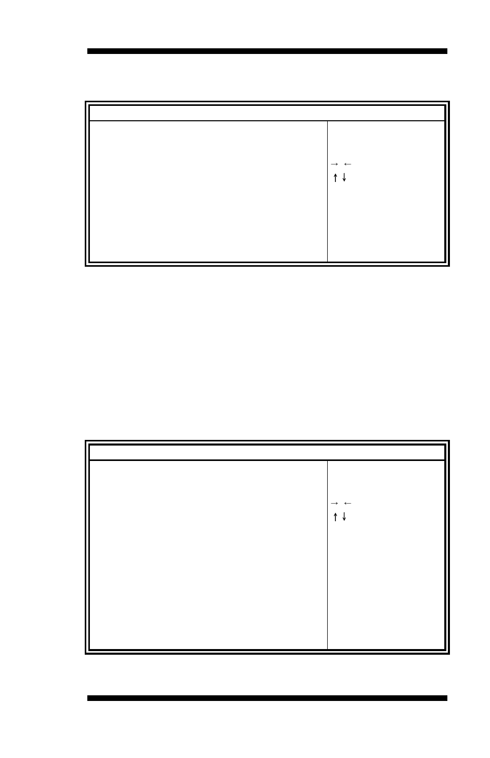 Security settings, Save & exit settings, Administrator password | User password, Set setup administrator password, Set user password, Security, Save & exit | IBASE MI958 User Manual | Page 43 / 58