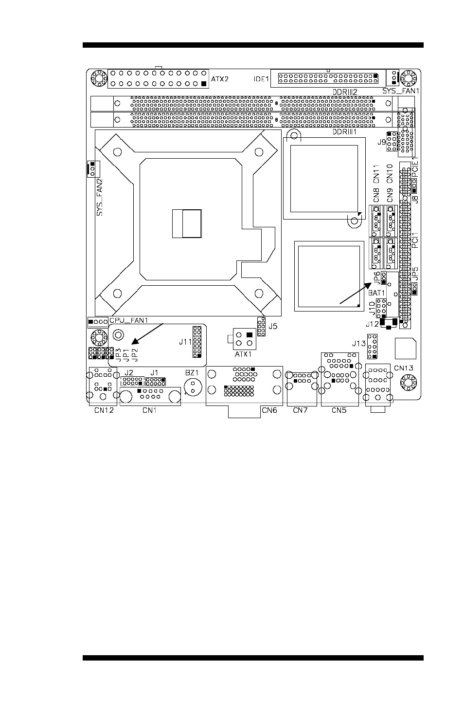 Jumper locations on mi941 | IBASE MI941 User Manual | Page 13 / 64