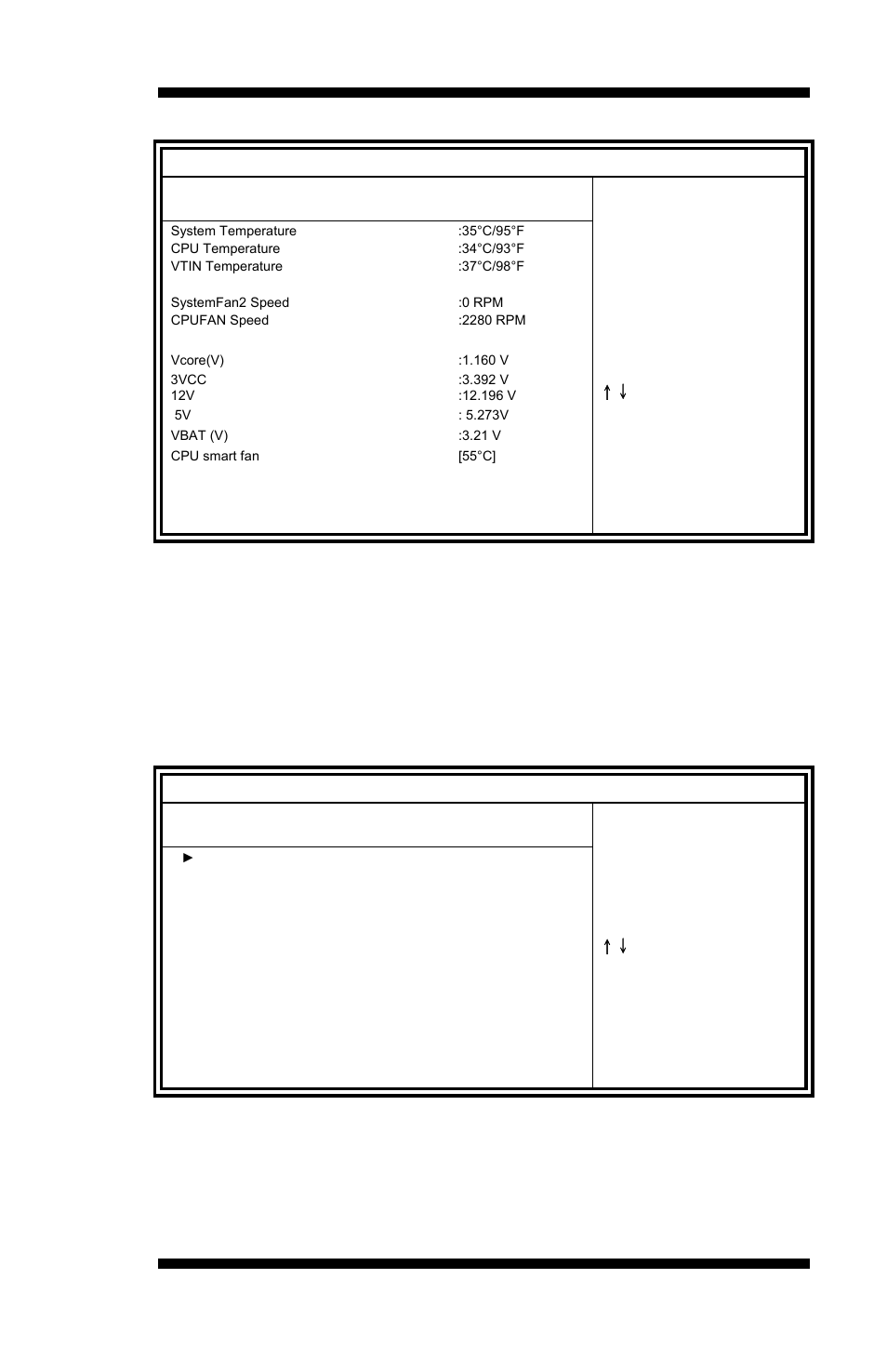 Advanced, Hardware health configuration, Acpi settings | IBASE MI941 User Manual | Page 31 / 64