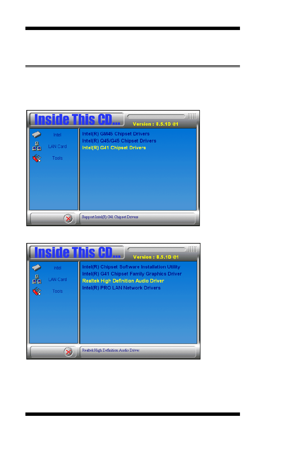 Realtek high definition audio driver installation | IBASE MI941 User Manual | Page 52 / 64
