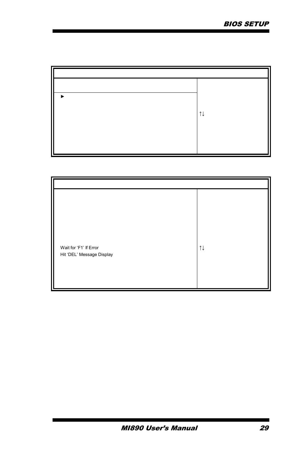 Boot settings, Quick boot, Quite boot | Addon rom display mode, Bootup num-lock, This select the power-on state for numlock | IBASE MI890 User Manual | Page 33 / 62