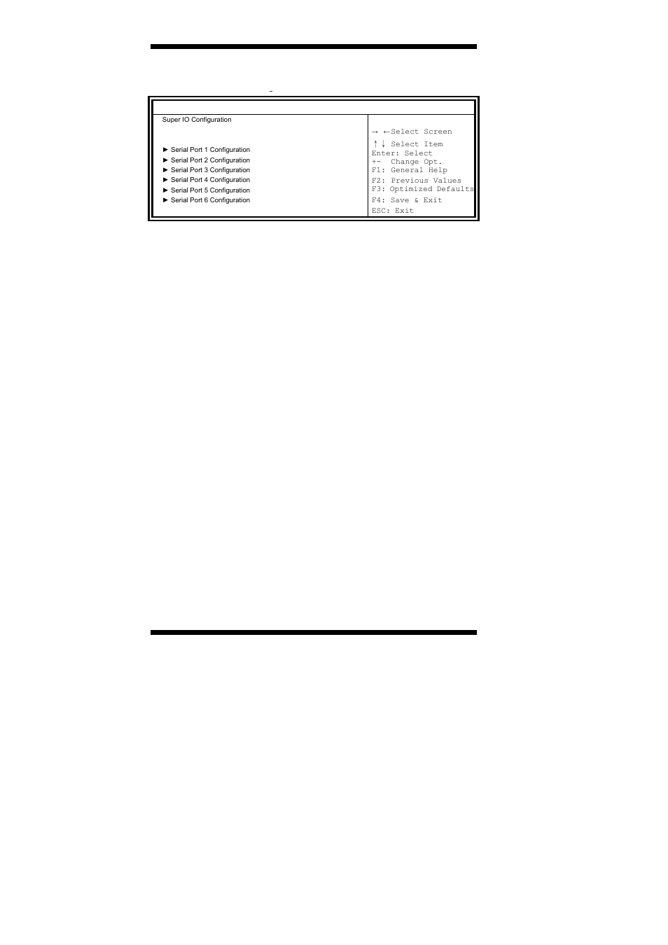 Super io configuration, Bios setup, Mi805 user’s manual | IBASE MI805 User Manual | Page 38 / 60