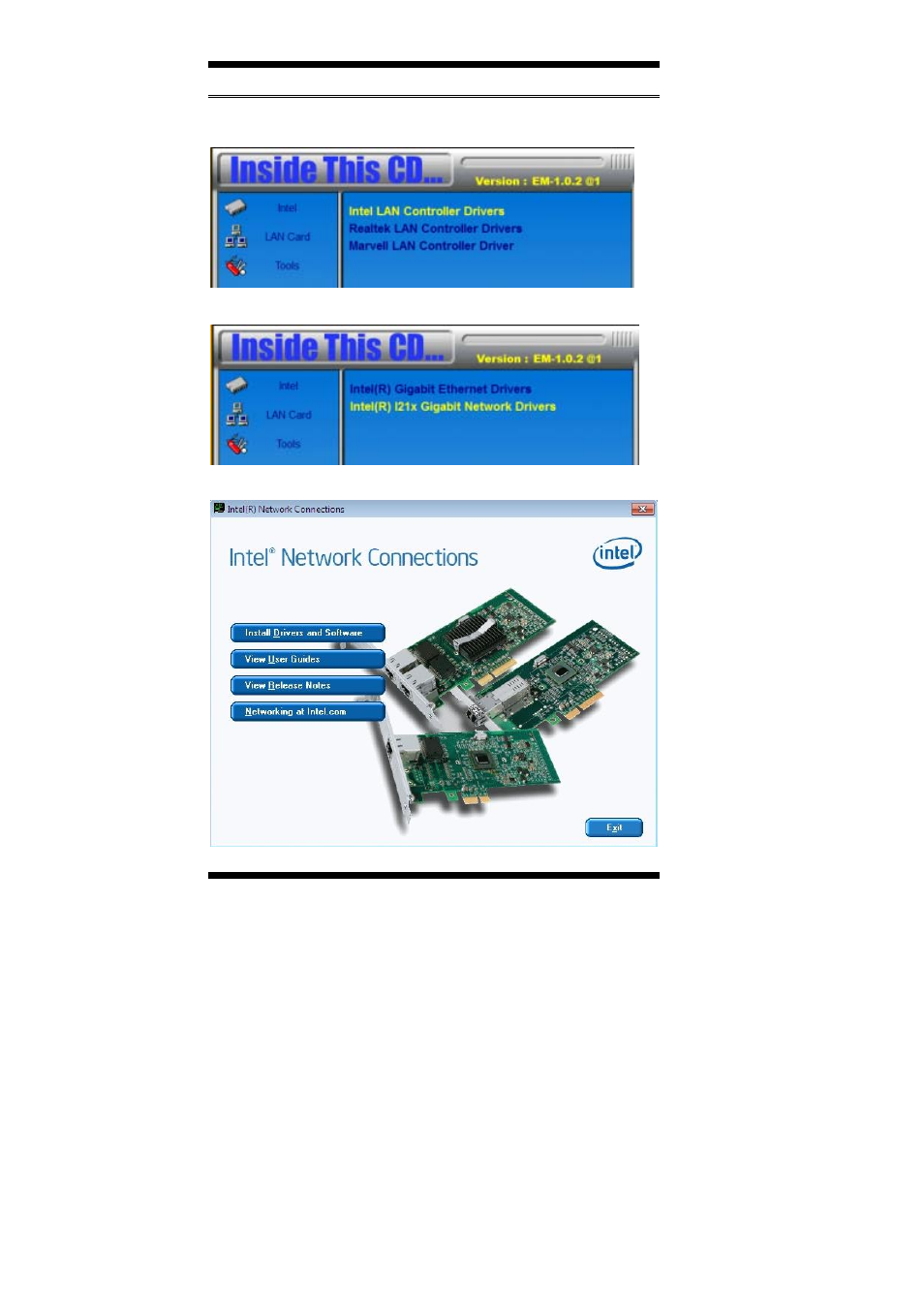 Lan drivers installation | IBASE MI805 User Manual | Page 52 / 60