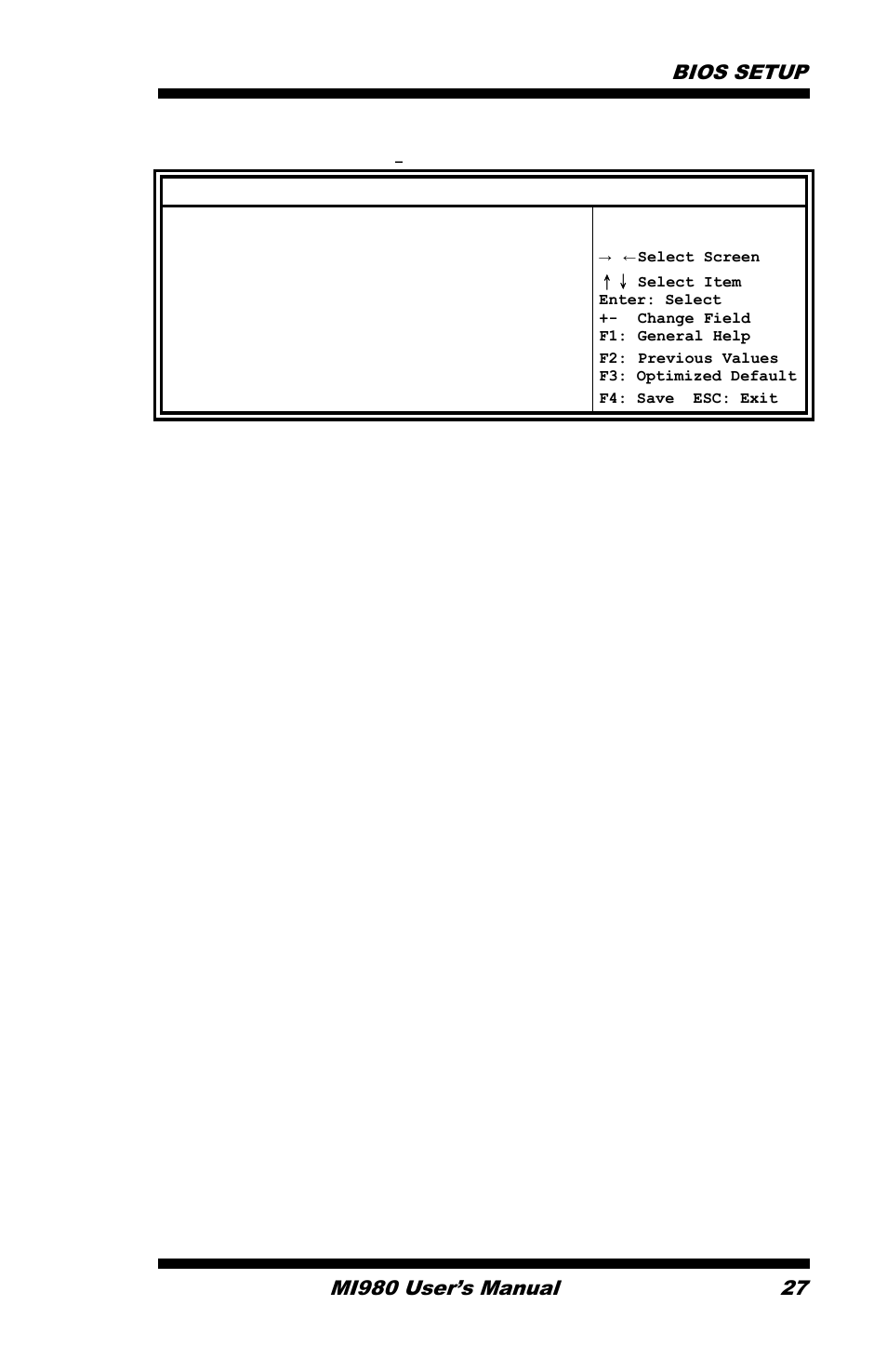 Main settings | IBASE MI980 User Manual | Page 31 / 81