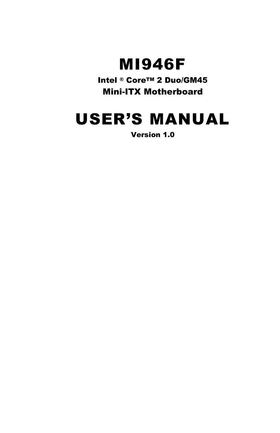 IBASE MI946 User Manual | 78 pages