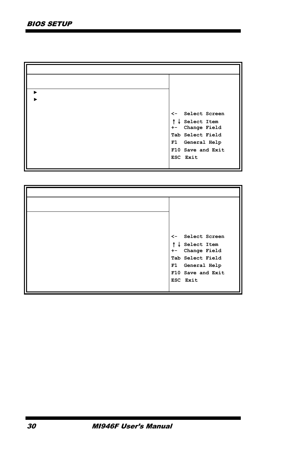 Bios setup, Mi946f user’s manual, Advanced | Acpi settings, General acpi configuration | IBASE MI946 User Manual | Page 34 / 78