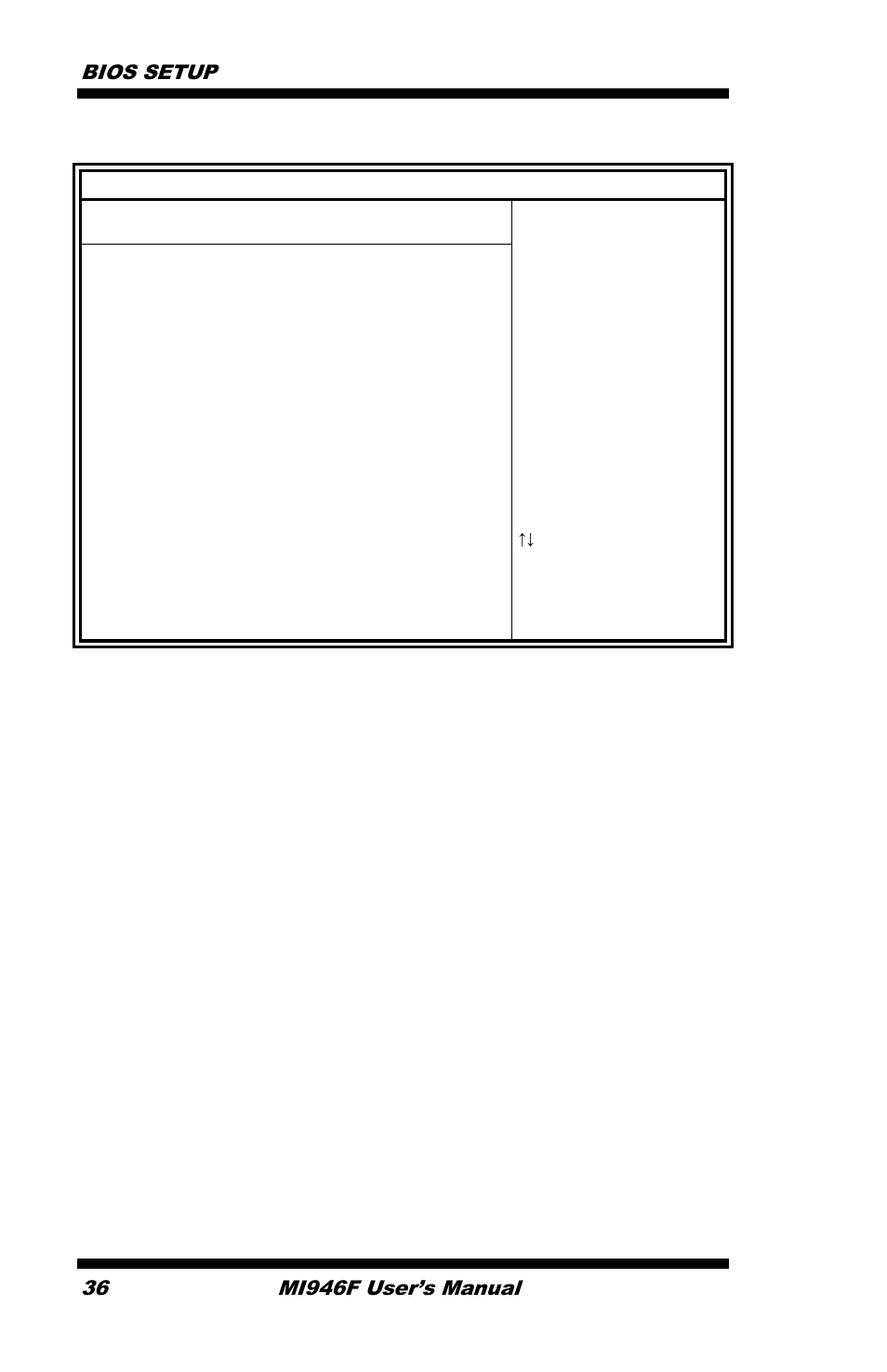 Bios setup, Mi946f user’s manual | IBASE MI946 User Manual | Page 40 / 78