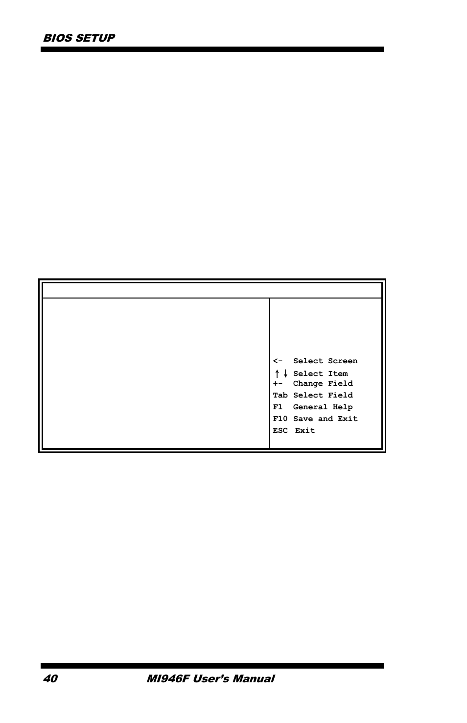 Security settings, Bios setup, Mi946f user’s manual | IBASE MI946 User Manual | Page 44 / 78