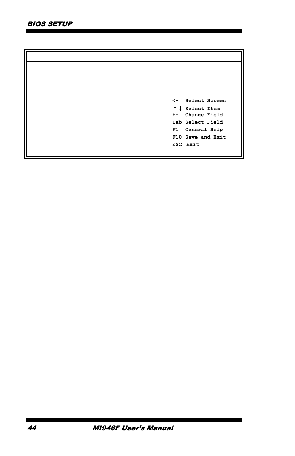 Bios setup, Mi946f user’s manual | IBASE MI946 User Manual | Page 48 / 78