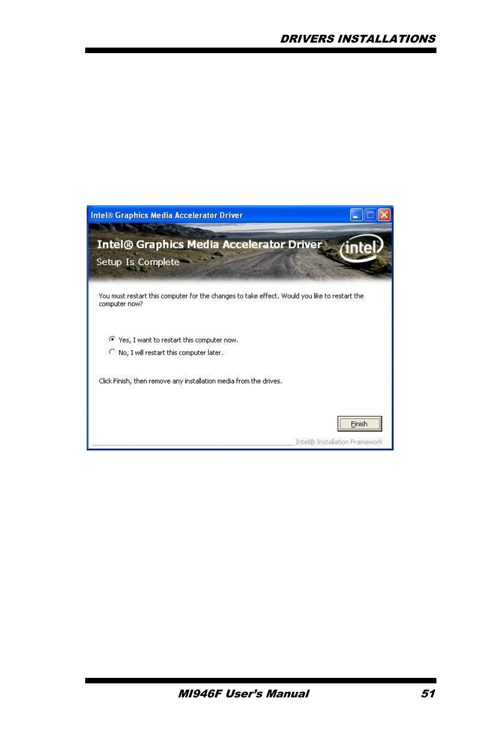 On setup progress screen, click next to continue | IBASE MI946 User Manual | Page 55 / 78