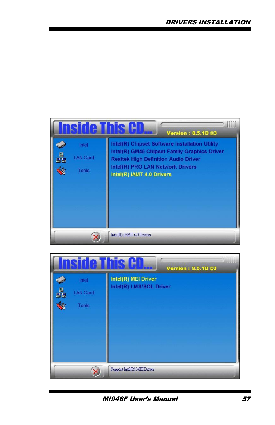 Intel® management engine interface | IBASE MI946 User Manual | Page 61 / 78