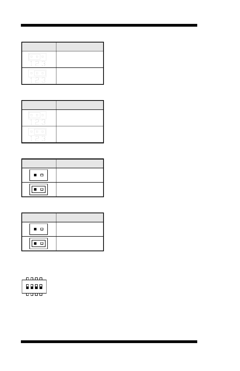 Jp5: lcd backlight control selection, Jp5 setting, Super i/o | Reserved jp7: clear cmos setting, Jp7 setting, Normal, Clear cmos jp8: lcd backlight control output level, Jp8 setting, 5v jp9: lcd boot rom protect (factory use only), Jp9 setting | IBASE MI802 User Manual | Page 14 / 62
