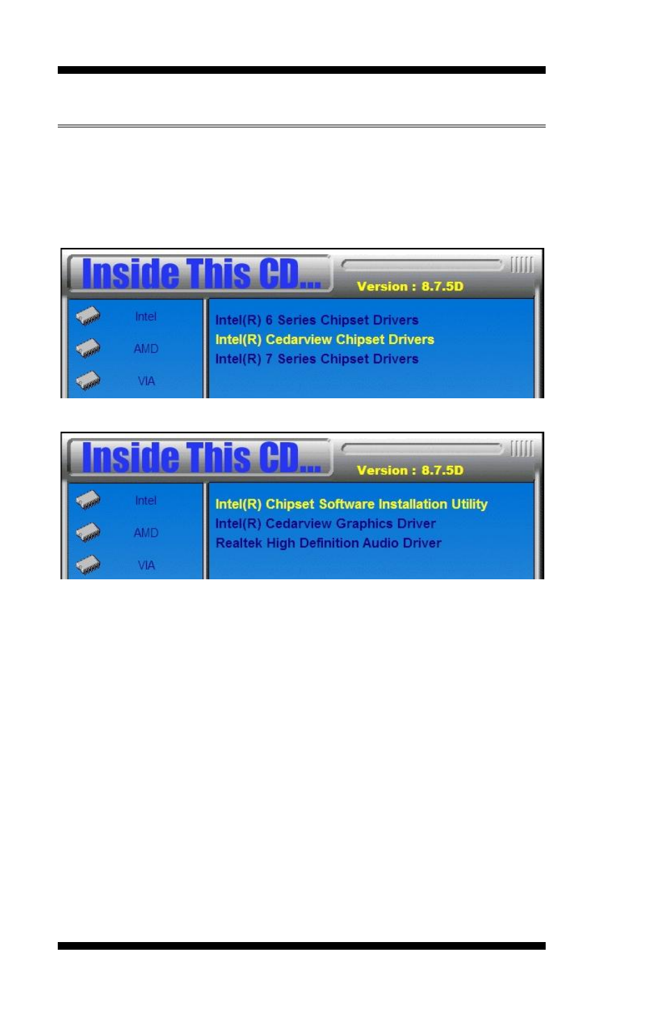 Intel chipset software installation utility, Drivers installation 42, Mi802 user’s manual | IBASE MI802 User Manual | Page 46 / 62