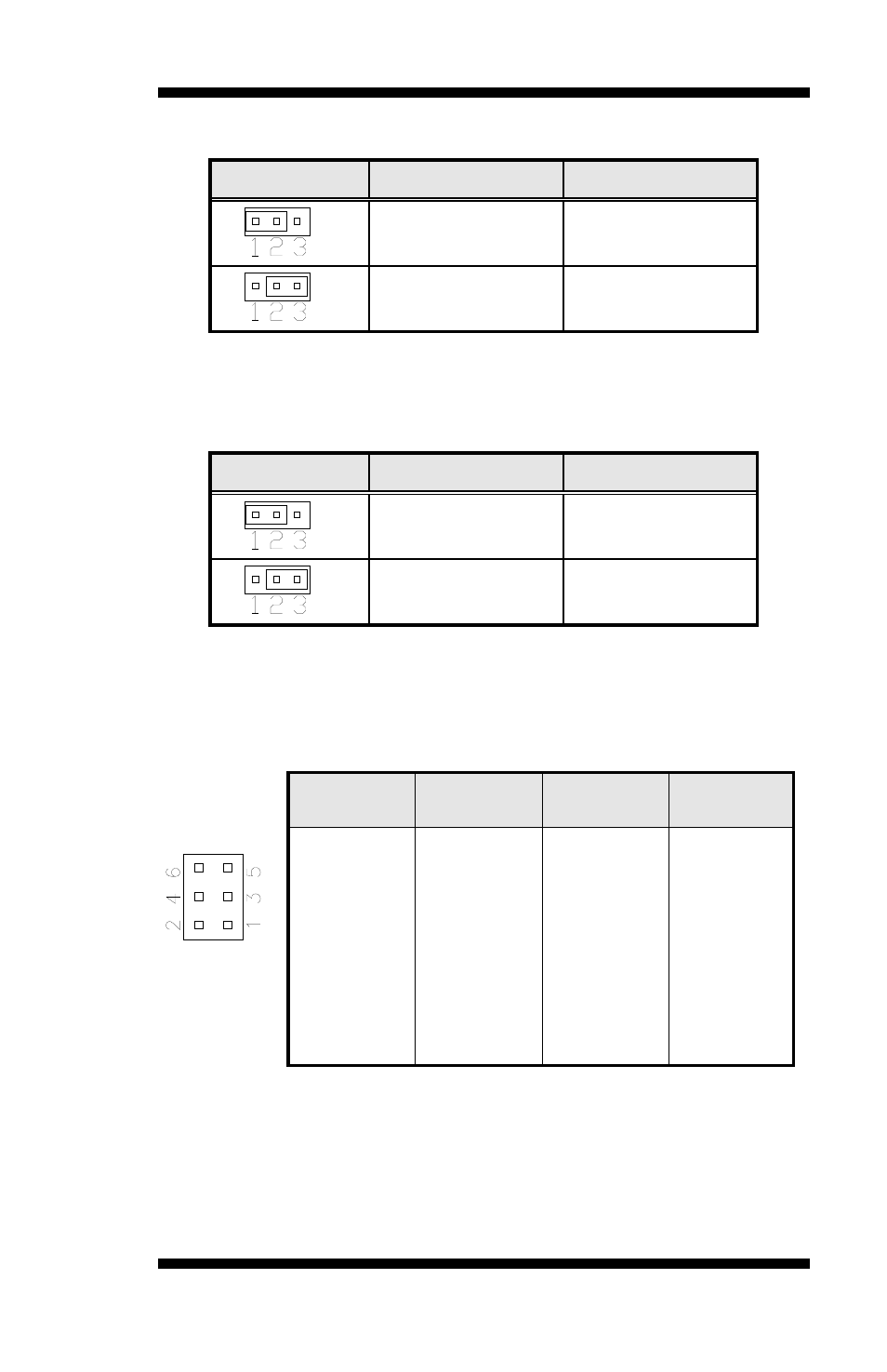 Jp2: voltage setting for lvds, Jp6: clear cmos contents, Jp3, jp4, jp5: rs232/422/485 (com2) selection | IBASE MB500 User Manual | Page 13 / 56