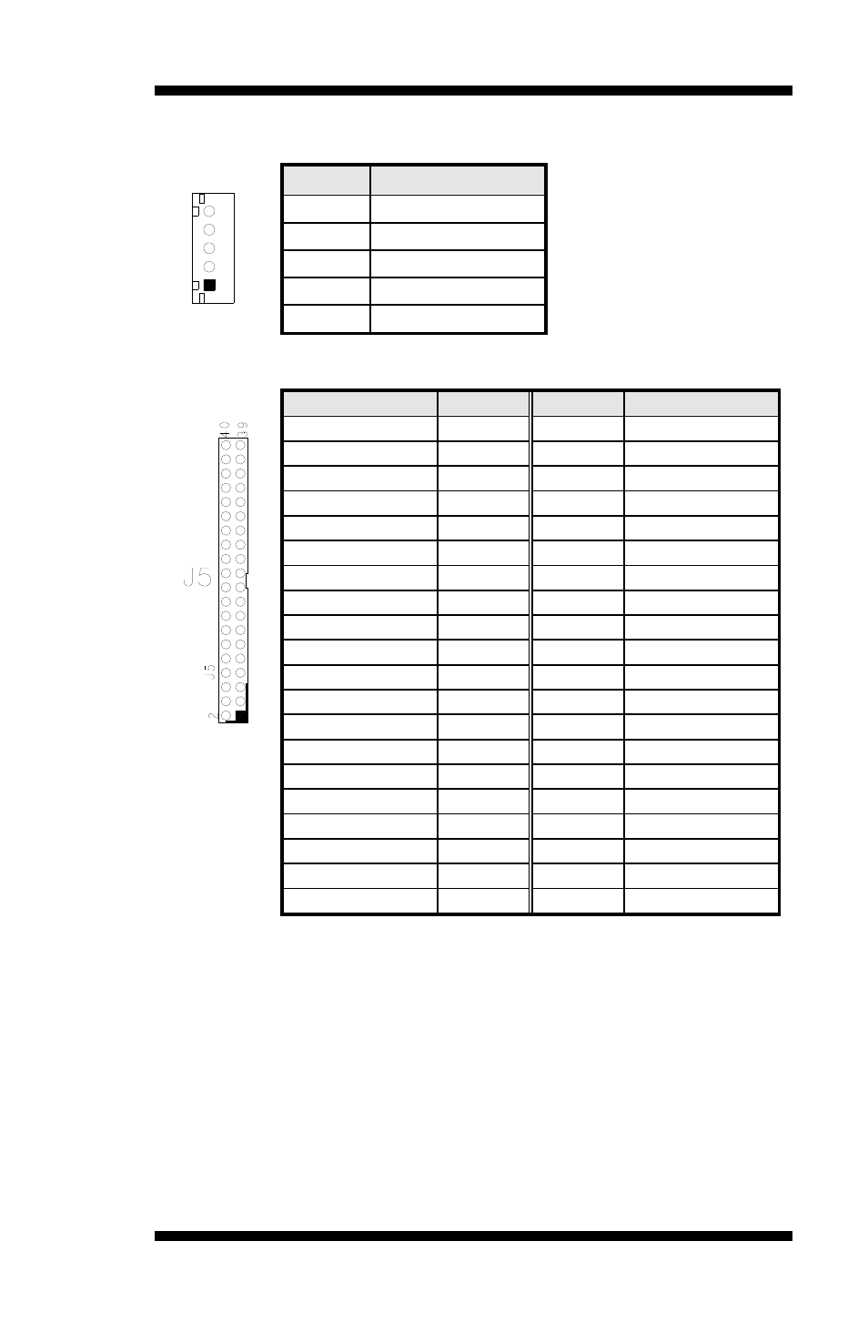 J4: lcd inverter connector, J5: lcd (ttl) connector | IBASE MB500 User Manual | Page 21 / 56