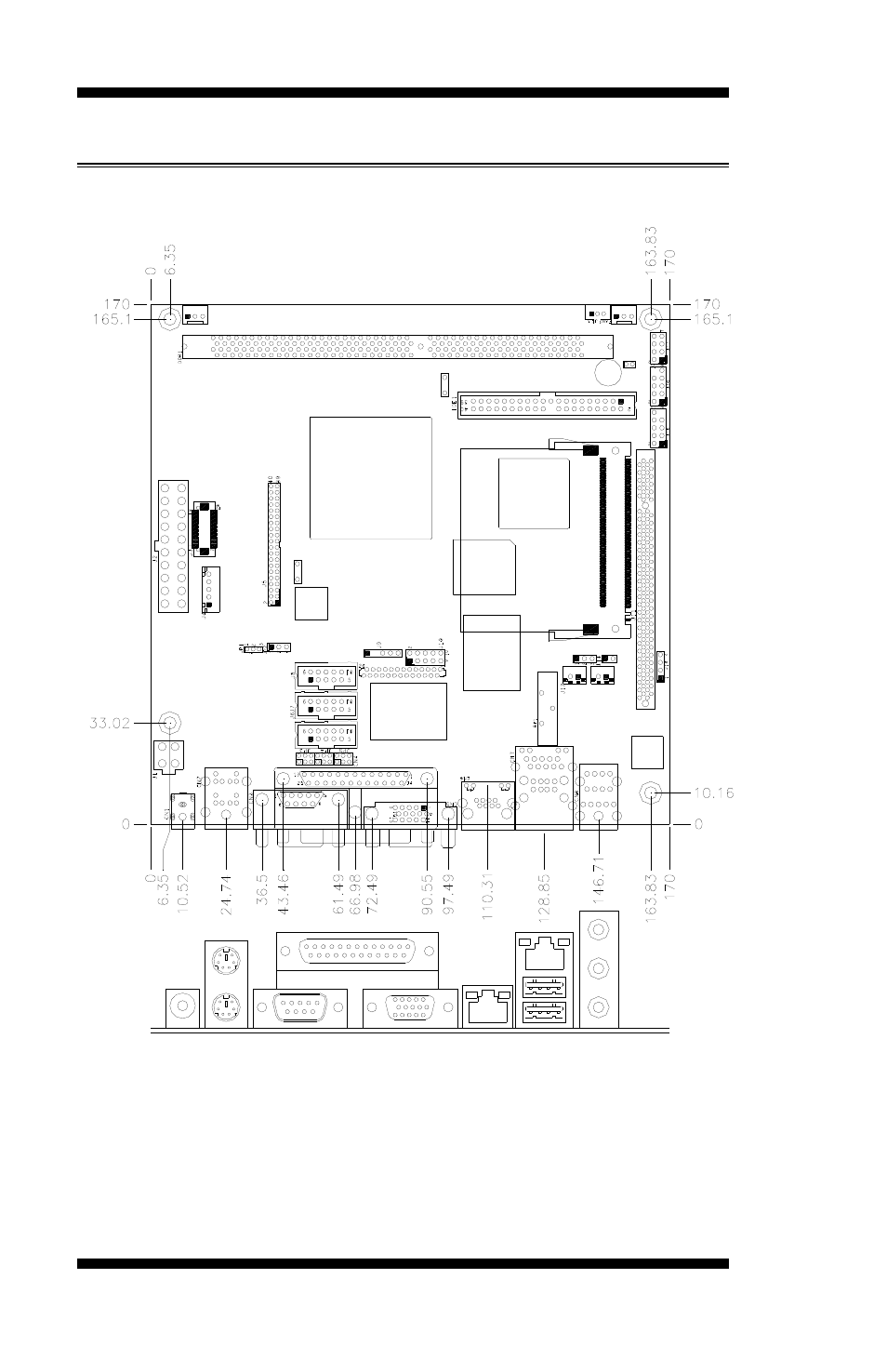 Board dimensions | IBASE MB500 User Manual | Page 8 / 56