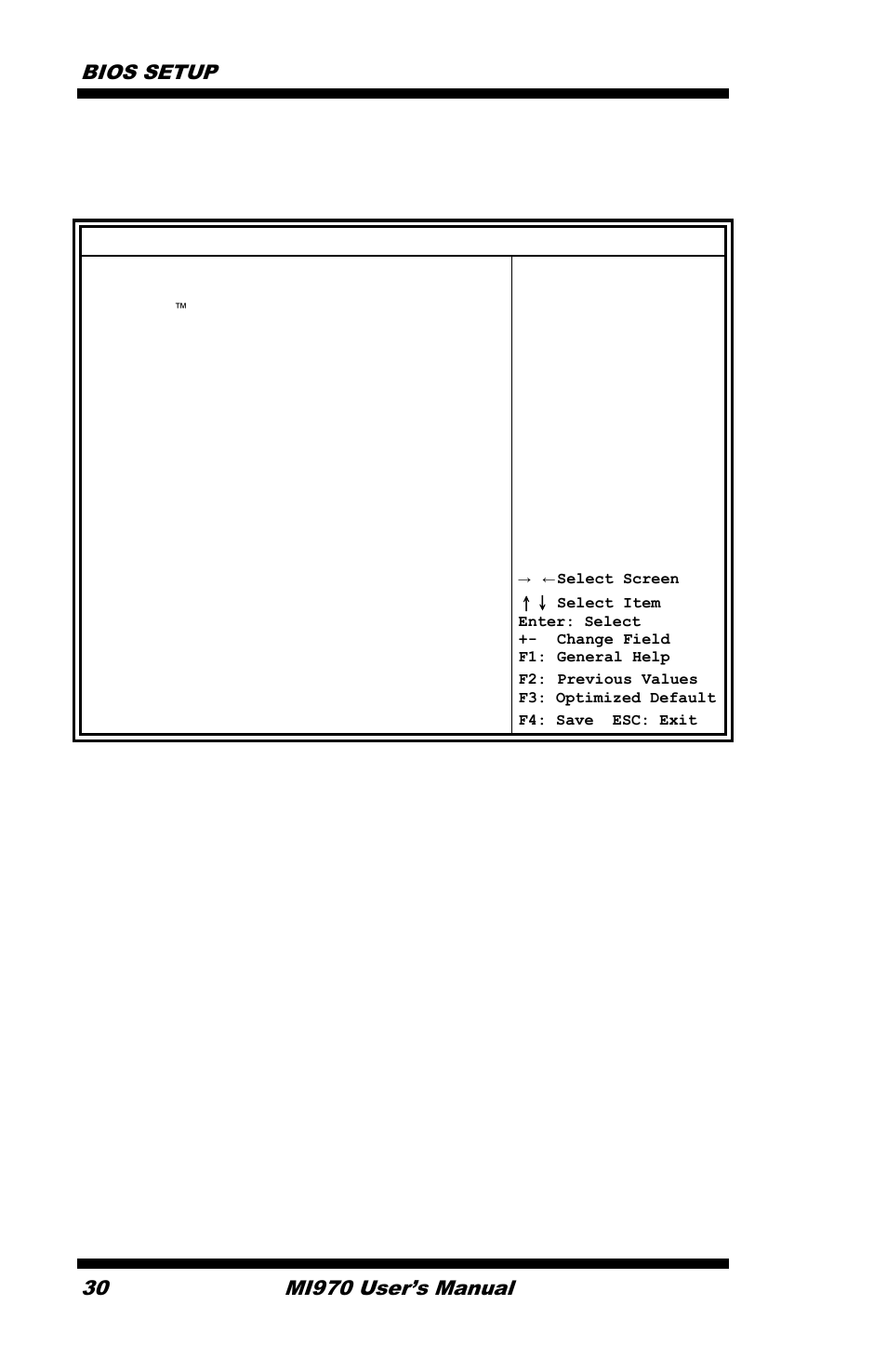 Limit cpuid maximum disabled for windows xp, Bios setup, Mi970 user’s manual | IBASE MI970 User Manual | Page 34 / 76