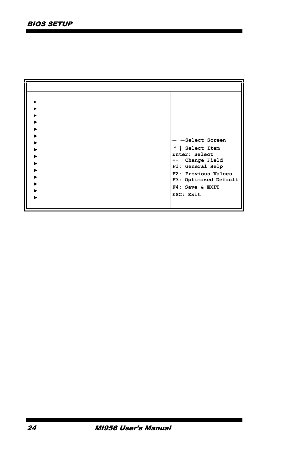 Advanced settings, Intel amt configuration, Remarks: 1.the | Bios setup 24, Mi956 user’s manual | IBASE MI956 User Manual | Page 28 / 76