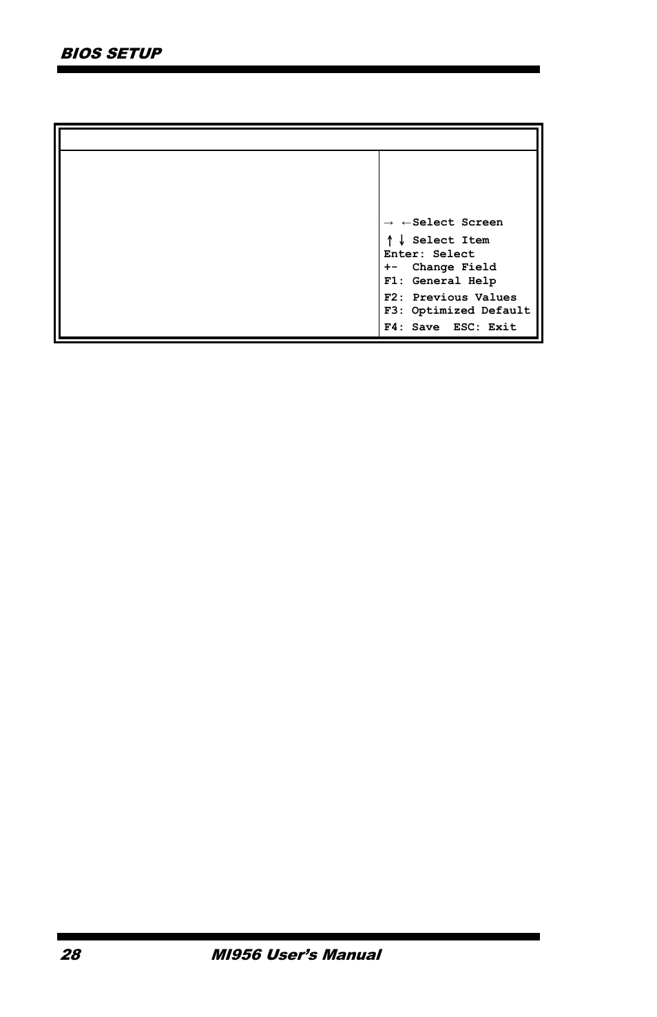 Wake up event settings, Bios setup 28, Mi956 user’s manual | Advanced | IBASE MI956 User Manual | Page 32 / 76