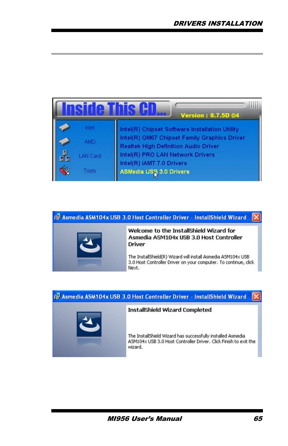 Asmedia usb 3.0 drivers | IBASE MI956 User Manual | Page 69 / 76