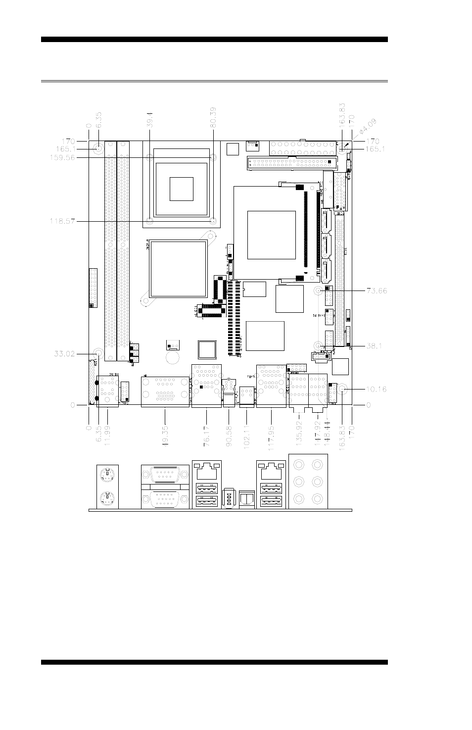 Board dimensions | IBASE MI912 User Manual | Page 8 / 68