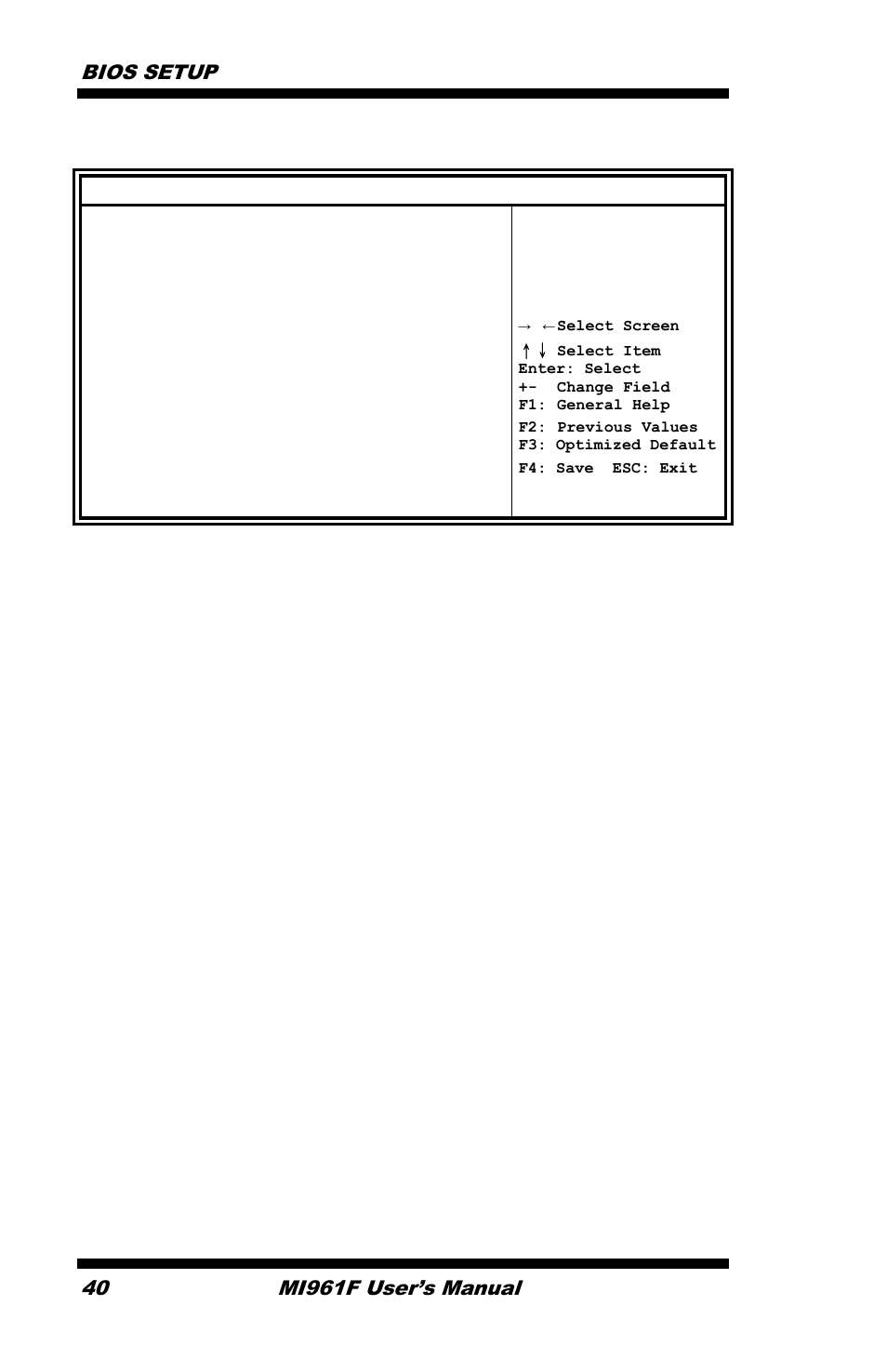 Bios setup, Mi961f user’s manual, Chipset | IBASE MI961 User Manual | Page 44 / 64