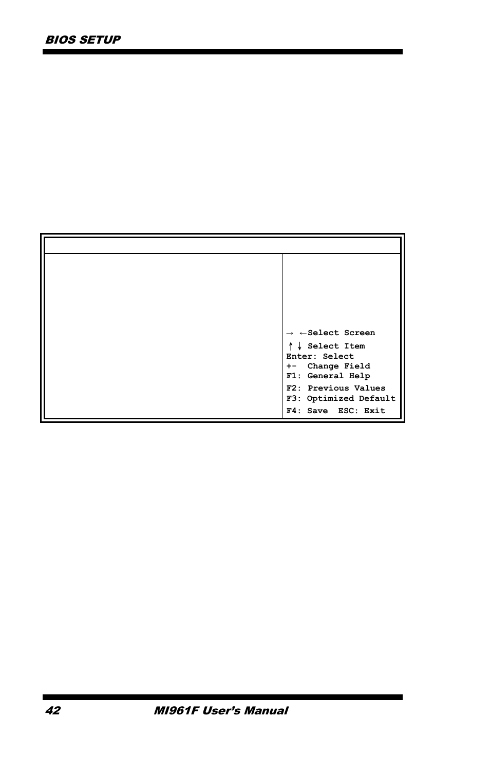Csm parameters, Boot option priorities sets the system boot order, Bios setup | Mi961f user’s manual | IBASE MI961 User Manual | Page 46 / 64