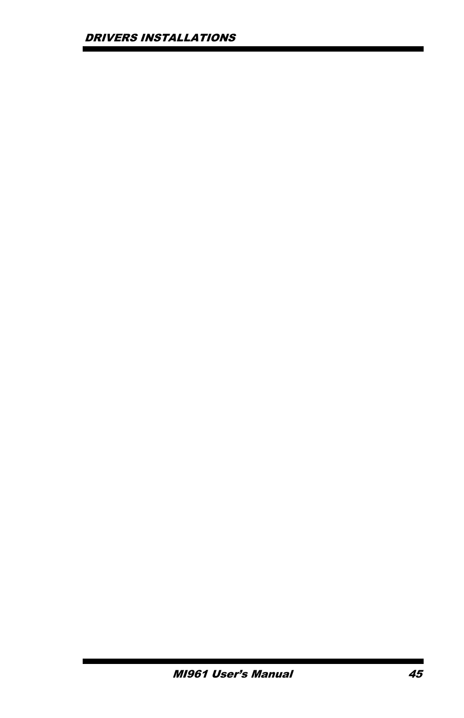 Drivers installation | IBASE MI961 User Manual | Page 49 / 64