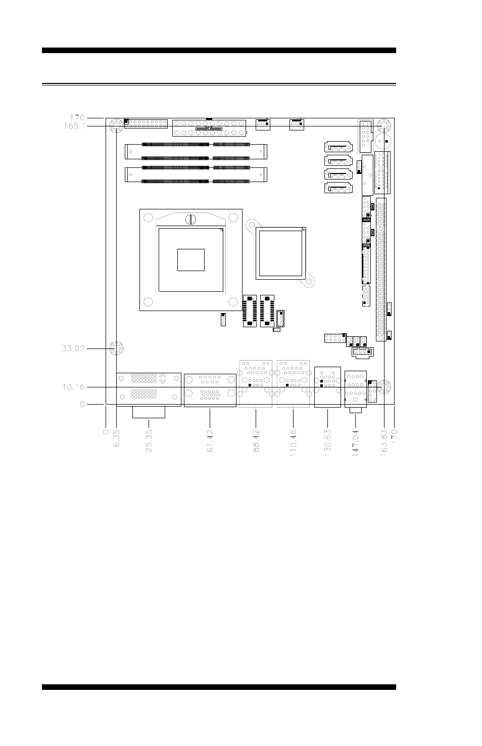 Board dimensions | IBASE MI953 User Manual | Page 8 / 66
